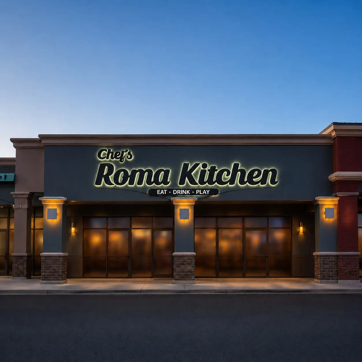 Chef's Roma Kitchen exterior on Horizon Ridge Parkway in Henderson, NV