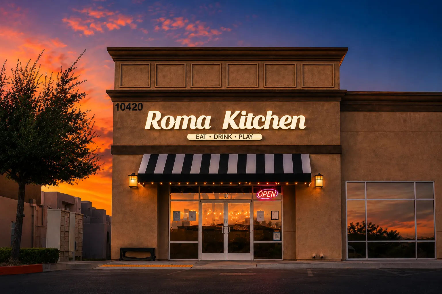 Roma Kitchen storefront on S Decatur Blvd in Southern Highlands, Las Vegas